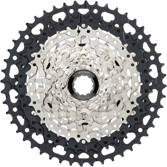 microSHIFT Advent MX G-Series Cassette - 10-Speed 11-48t Aluminum Spider Silver/BLK For HG Driver-Goodwynn's