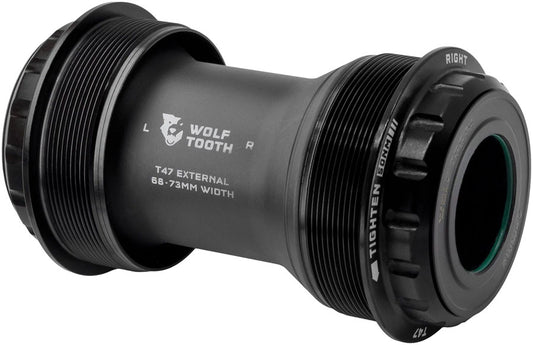Wolf Tooth T47 External Bottom Bracket - T47 External 68/73mm For 24mm/Shimano Spindle BLK-Goodwynn's
