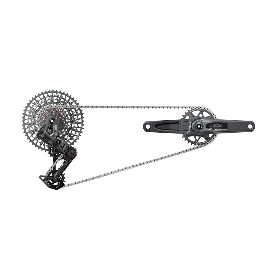 SRAM GX T-Type Eagle AXS Groupset 170mm Dark Polar