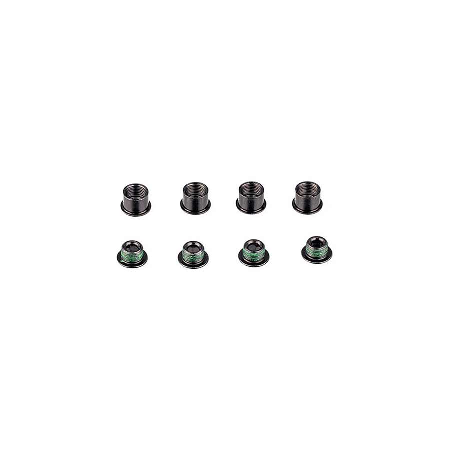 SRAM 5/6 Dual-Hex Chainring Bolt Set 8pc Steel Black-Goodwynn'sGoodwynn's