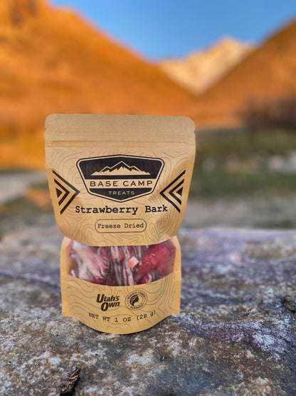 Base Camp Treats - Freeze Dried Strawberry Bark