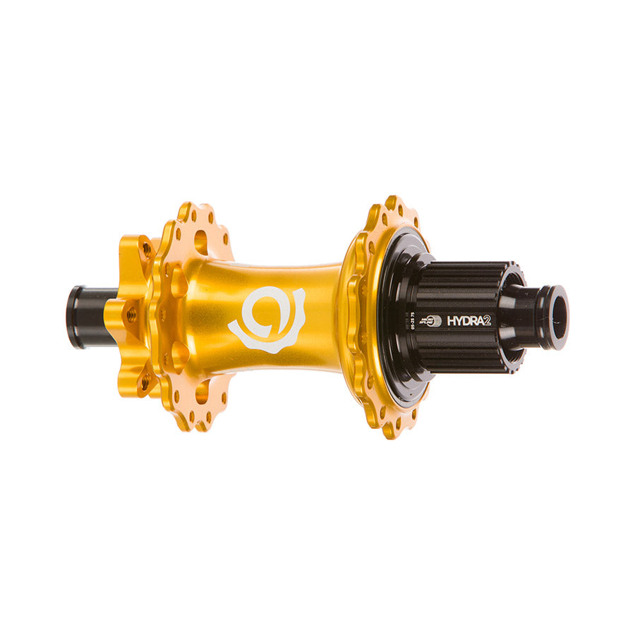 Industry Nine Hydra 2 Boost MicroSpline Disc Hub Rear 28H 12mm TA 148mm Shimano Micro Spline Gold-Goodwynn'sGoodwynn's