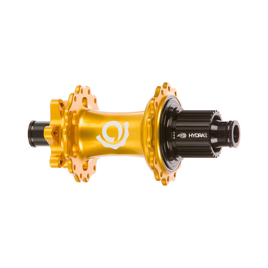 Industry Nine Hydra 2 Boost MicroSpline Disc Hub Rear 28H 12mm TA 148mm Shimano Micro Spline Gold-Goodwynn's
