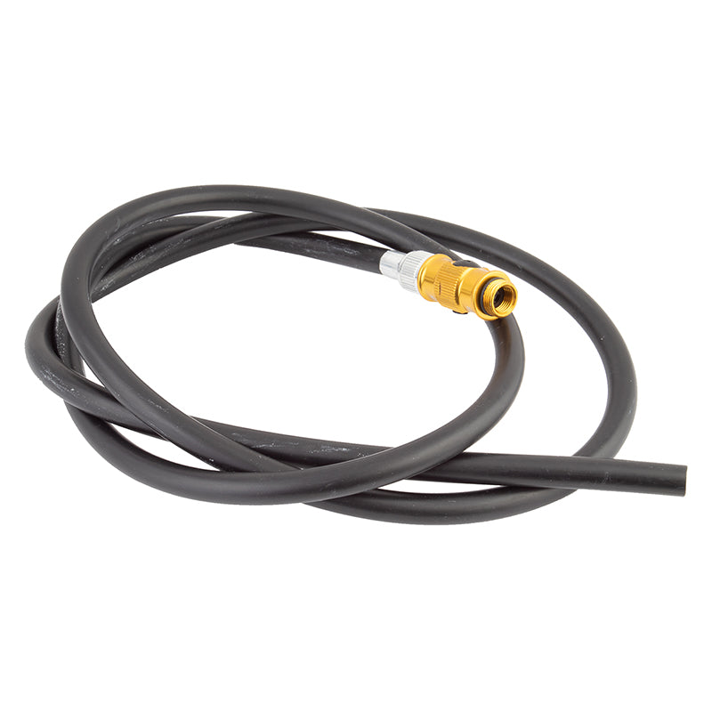 Lezyne Hose With Flip-Thread Chuck Lezyne PV/SV Hose & Head Black-Goodwynn'sGoodwynn's