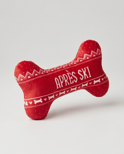 Haute Diggity Dog - Apres Ski Fairisle Bone  | Squeaker Dog Toy