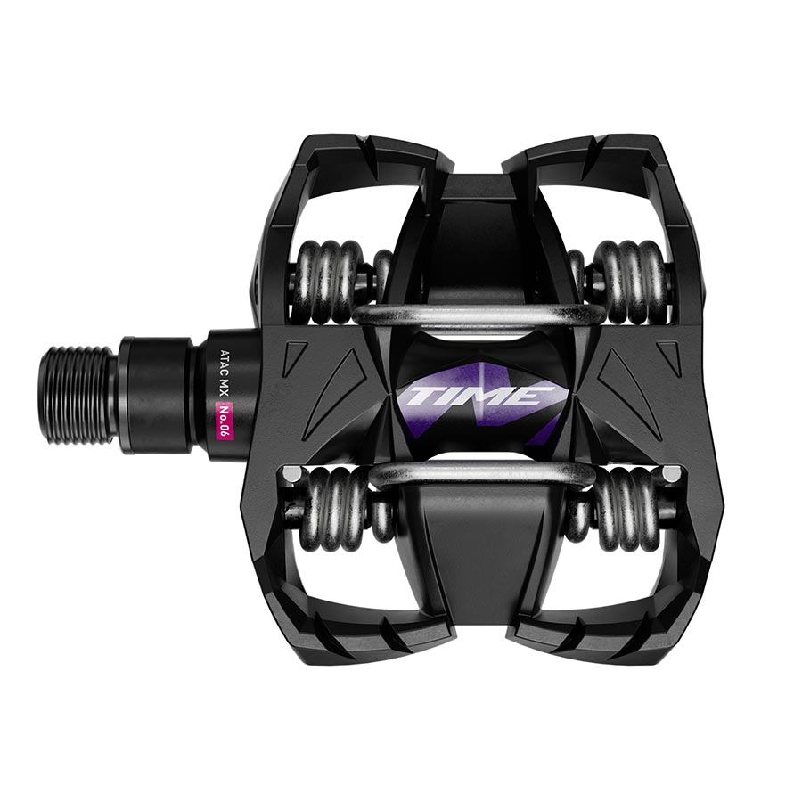 Time MX 6 Pedals - Dual Sided Clipless with Platform Aluminum 9/16" Black B1-Goodwynn'sGoodwynn's