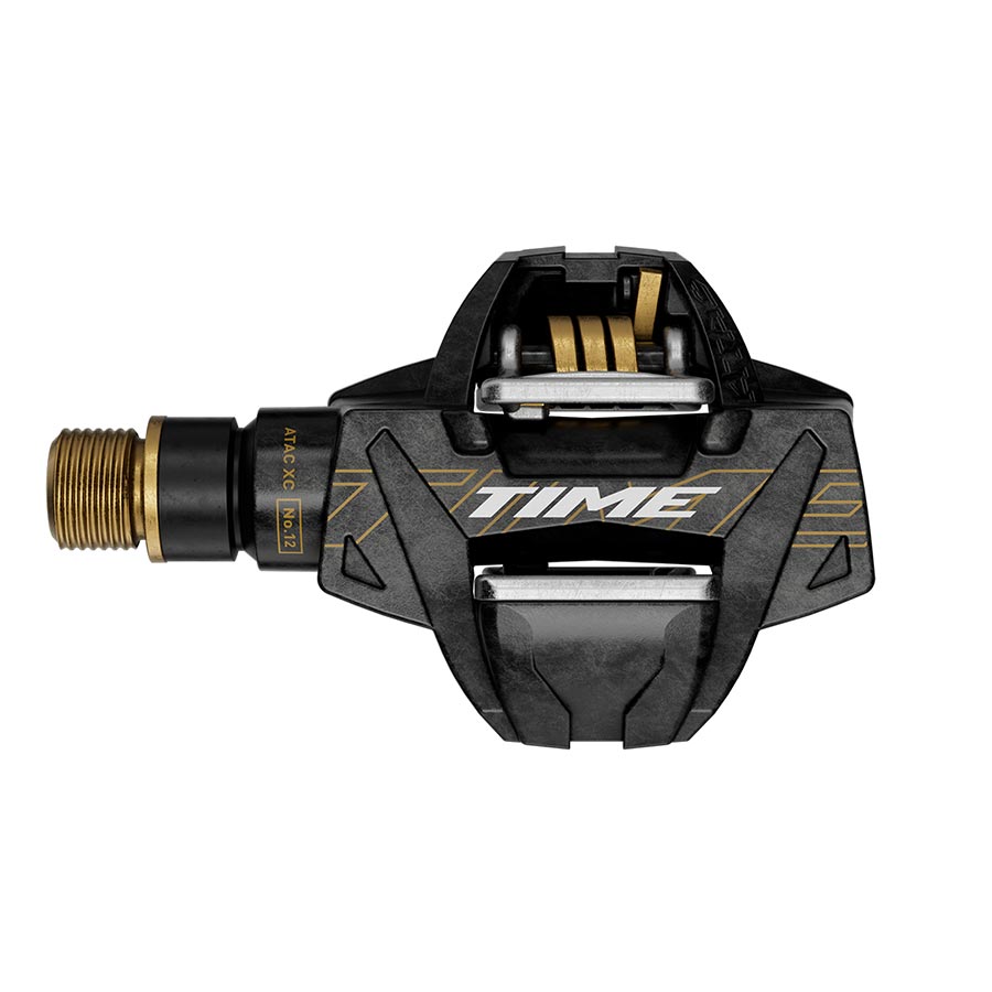 Time ATAC XC 12 Pedals - Dual Sided Clipless Carbon 9/16" Carbon/Gold B1-Goodwynn'sGoodwynn's