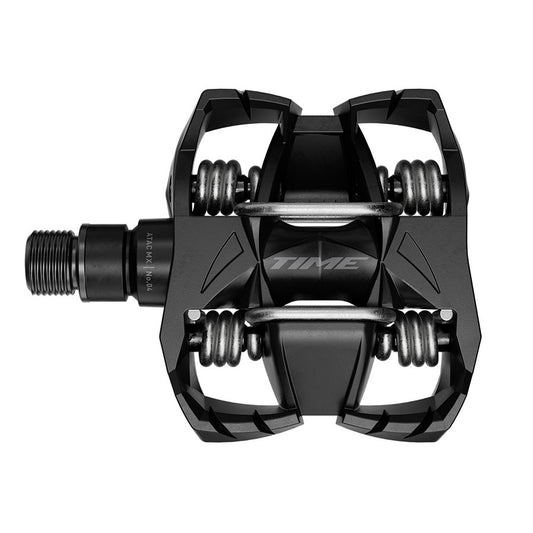 Time MX 4 Pedals - Dual Sided Clipless with Platform Aluminum 9/16" Black B1-Goodwynn's