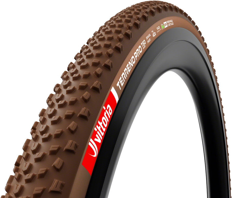 Vittoria Terreno Pro T60 Mixed Tire - 700 x 45 Tubeless Folding BLK/Brown Eco Gravel Race-Goodwynn'sGoodwynn's