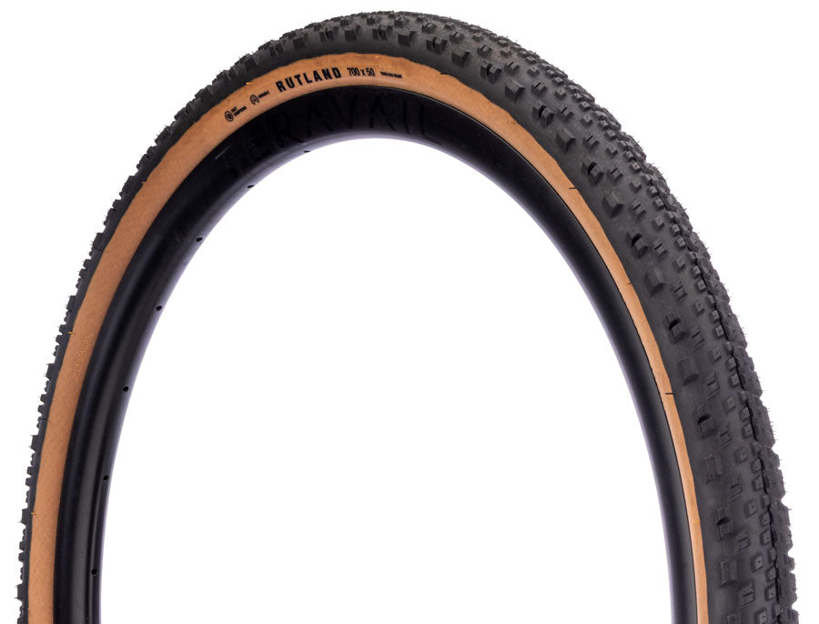 Teravail Rutland Tire - 700 x 50 Tubeless Folding Tan Durable Fast Compound-Goodwynn'sGoodwynn's