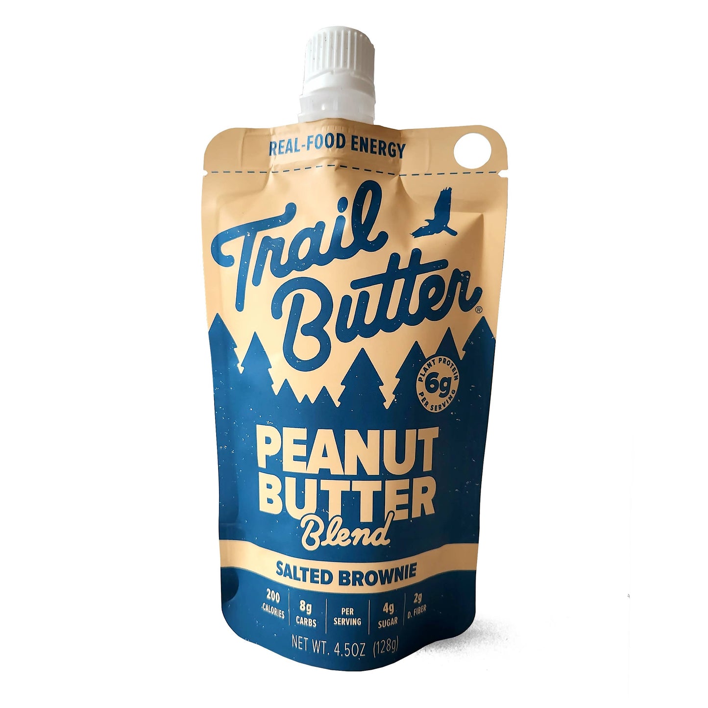 Trail Butter Protein Nut Butters - Salted Brownie Peanut Butter - (6) 4.5oz Pouches
