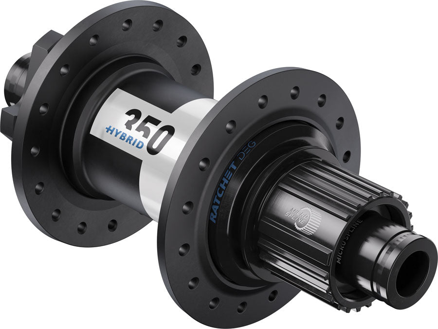 DT Swiss 350 DEG Hybrid Rear Hub - 12 x 148mm 6-Bolt Micro Spline BLK/White 32H DEG 60 DF-Goodwynn'sGoodwynn's