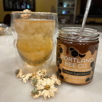 Portland Bee Balm - Superbloom Raw Honey – Pure, Unfiltered 8.4 oz Jar