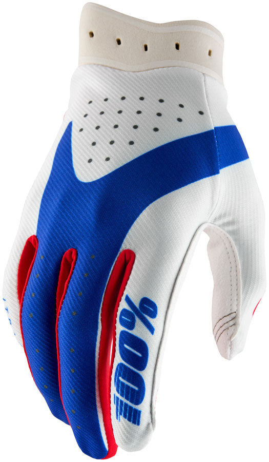 100% Itrack Gloves - Red/White/Blue Large-Goodwynn's