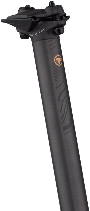 Teravail Stratum Carbon Seatpost - 30.9 x 400mm 0mm Offset Black-Goodwynn's