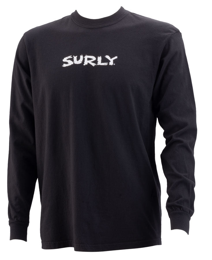Surly Scratchy Logo Long Sleeve T-Shirt - Unisex Black Large-Goodwynn'sGoodwynn's