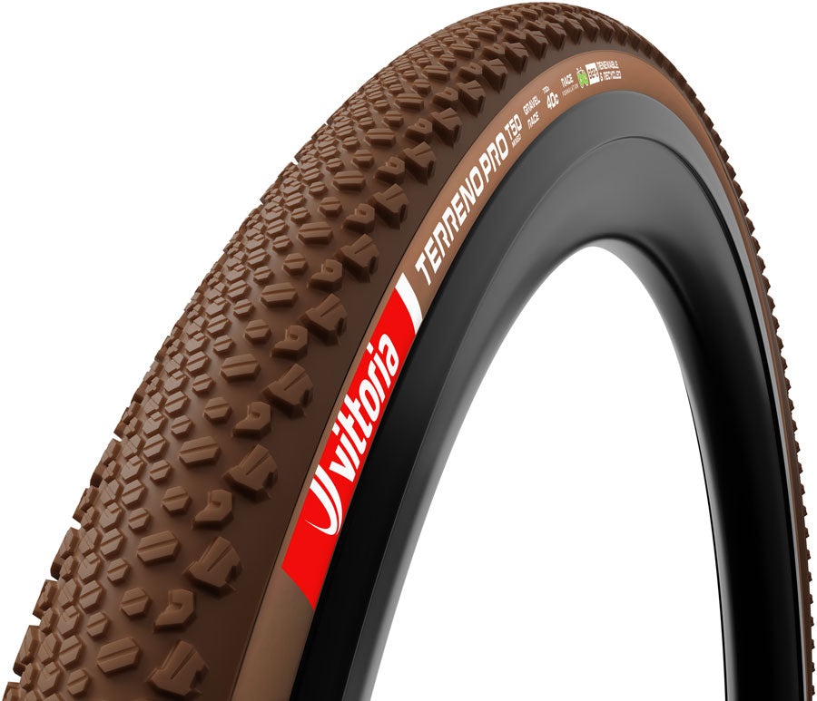 Vittoria Terreno Pro T50 Mixed Tire - 700 x 35 Tubeless Folding BLK/Brown Eco Gravel Race-Goodwynn'sGoodwynn's