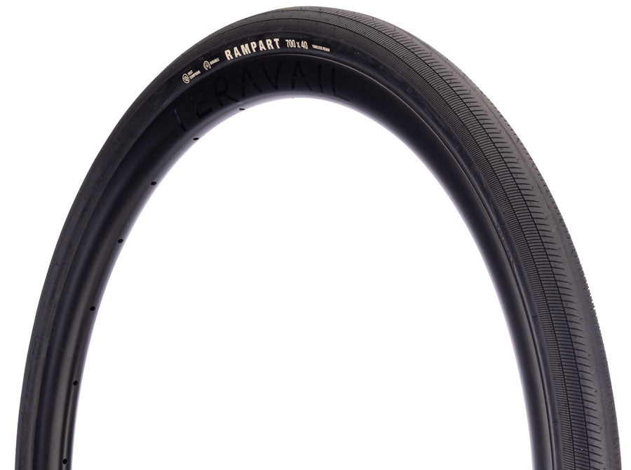 Teravail Rampart Tire - 700 x 40 Tubeless Folding BLK Durable Fast Compound-Goodwynn'sGoodwynn's