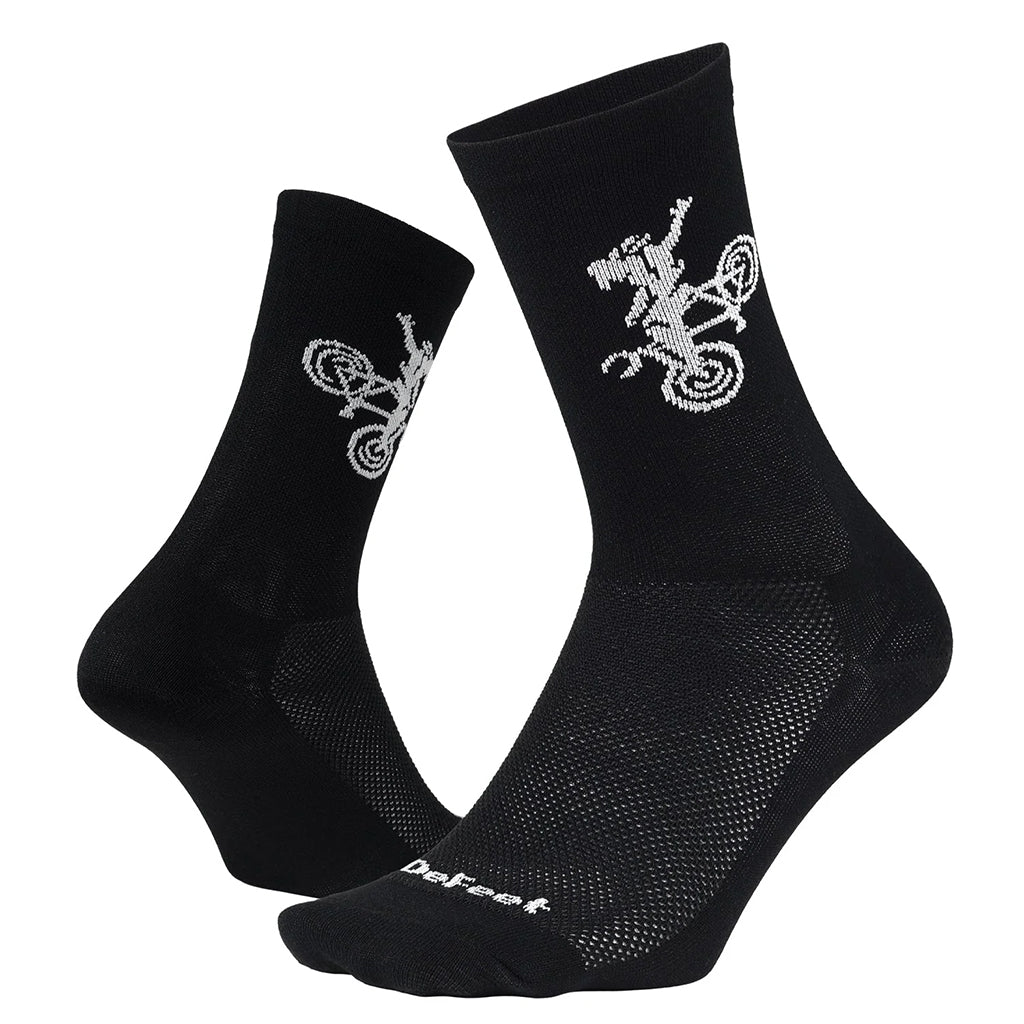 DeFeet Aireator 6" Buck Wild Socks 9.5-11.5 Black-Goodwynn&#39;sGoodwynn&#39;s