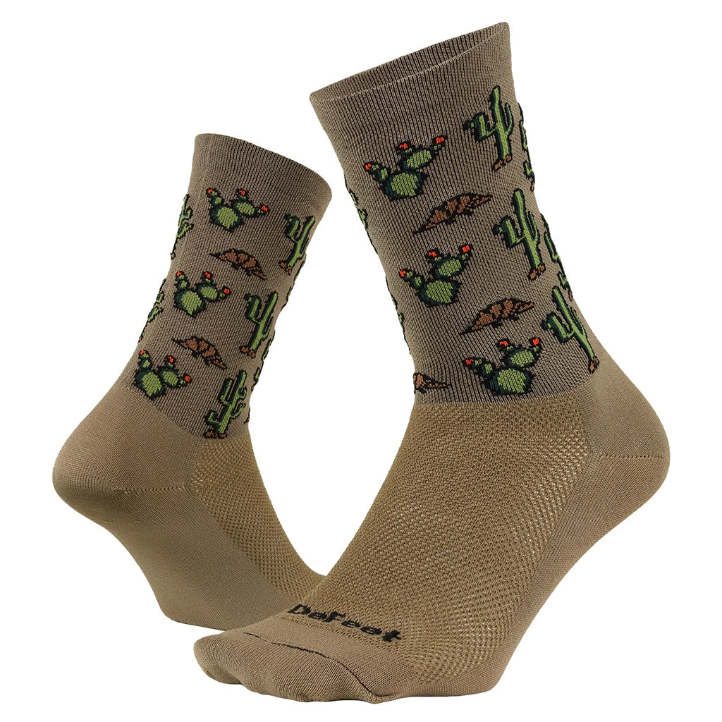 DeFeet Aireator 6" Cactus Socks 7-9 Tan-Goodwynn'sGoodwynn's