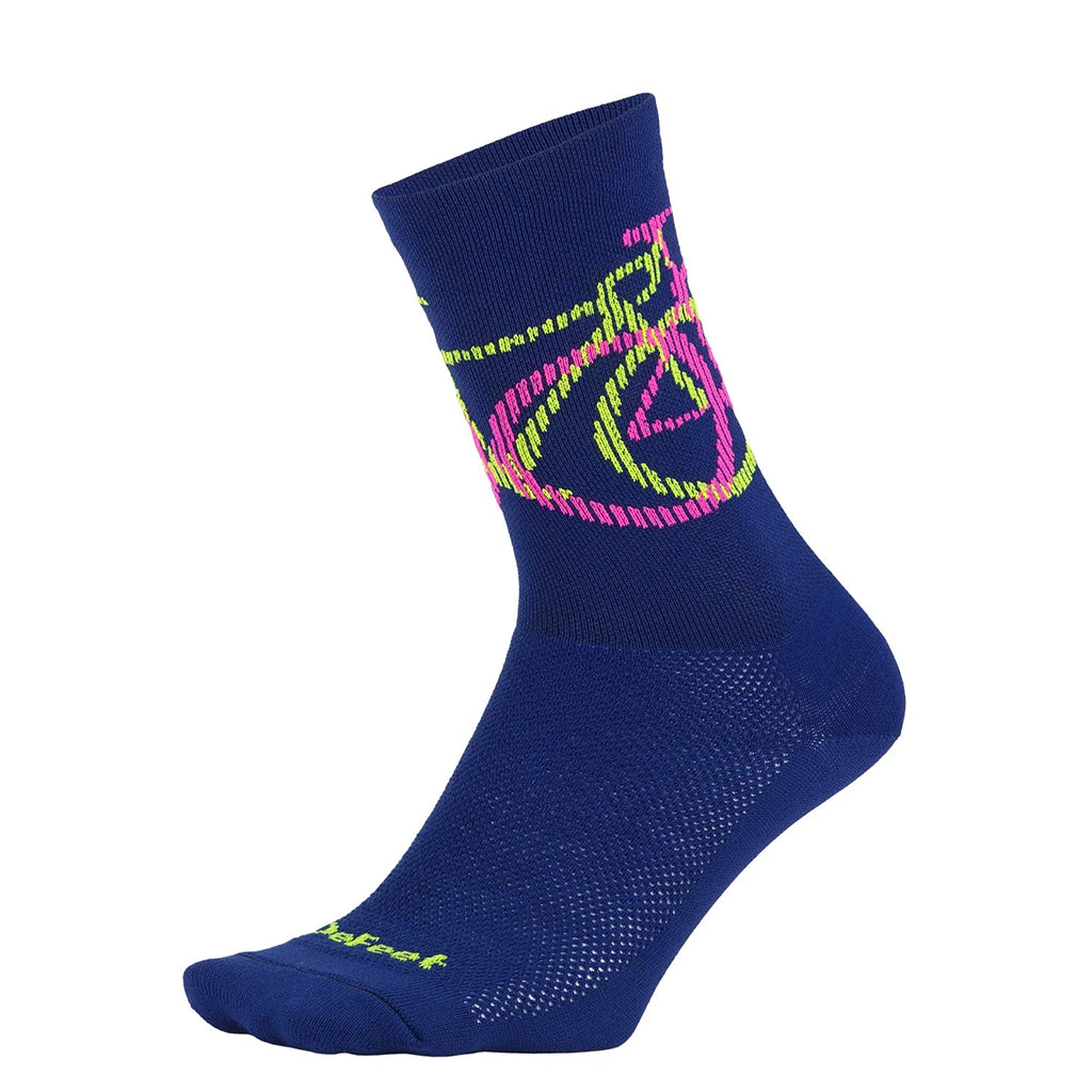 DeFeet Aireator 6" Crew Blinds Socks 7-9 Navy-Goodwynn'sGoodwynn's
