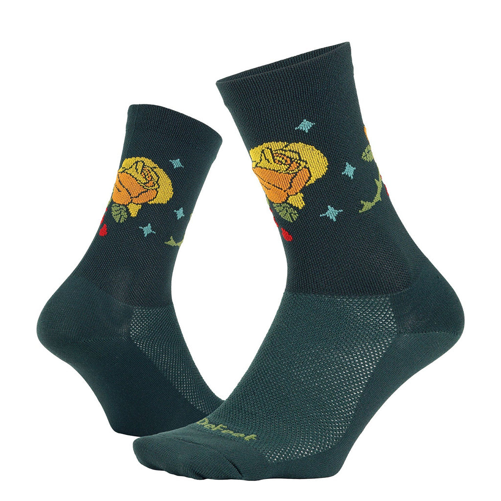 DeFeet Aireator 6" Thorny Rose 12+ Green-Goodwynn'sGoodwynn's