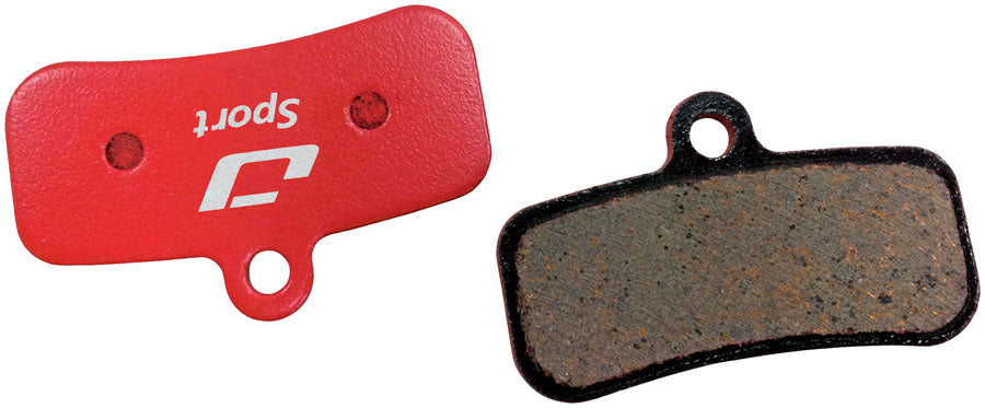 Jagwire Mountain Sport Disc Brake Pads - Semi-Metallic Steel Backed Fits Riderever Attack-XTE Cargo-XT 4-Piston-Goodwynn'sGoodwynn's