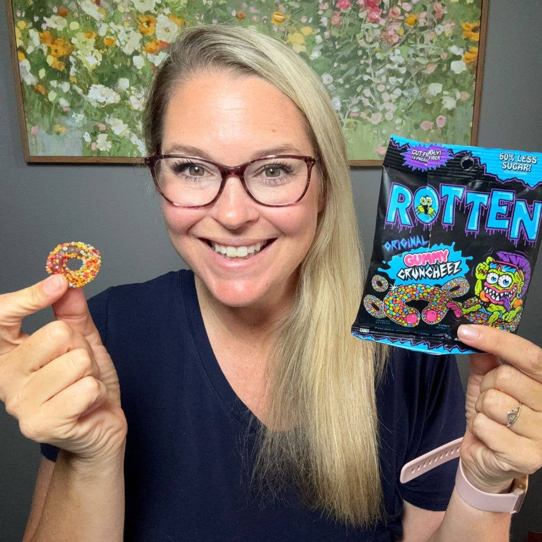 Rotten Candy - Original Cruncheez Gummy Candy: GF, Prebiotics, Low Sugar