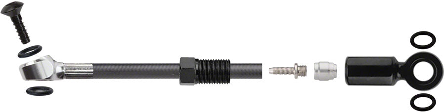 Jagwire Sport DOT Hydraulic Hose Kit for SRAM Road Flat Mount 2000mm Black-Goodwynn'sGoodwynn's
