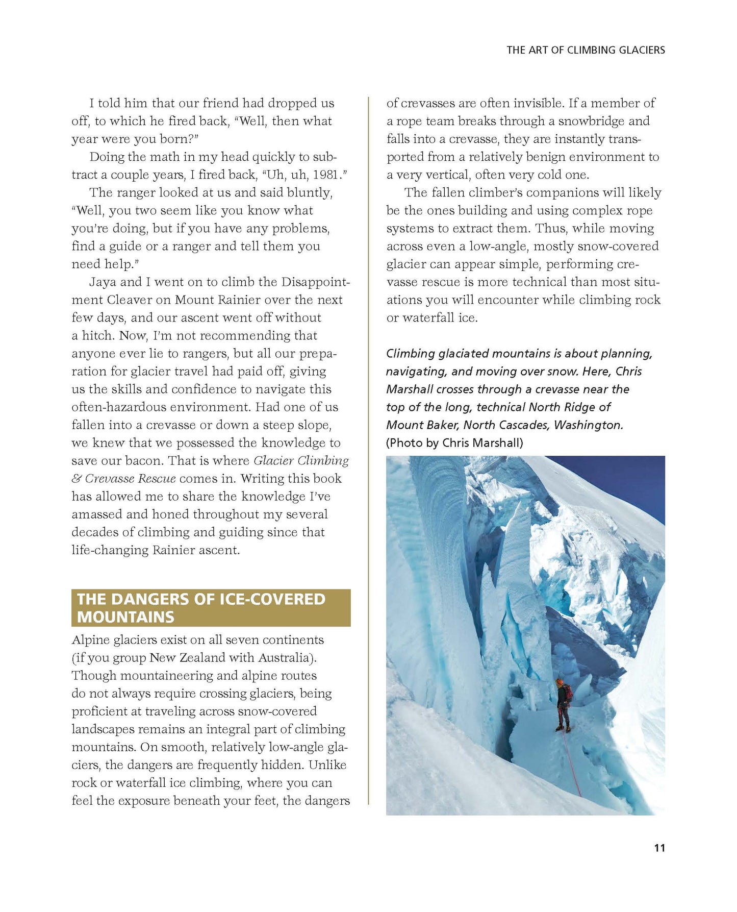 Mountaineers Books - Glacier Climbing & Crevasse Rescue