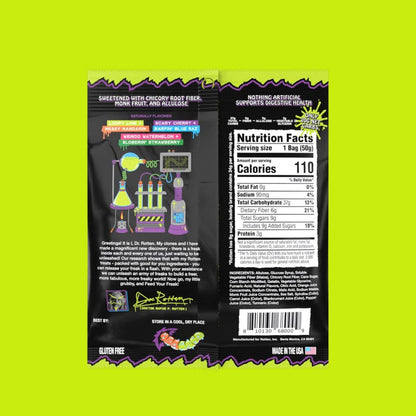 Rotten Candy - Sour Gummy Worms Candy: GF, Prebiotics, Low Sugar