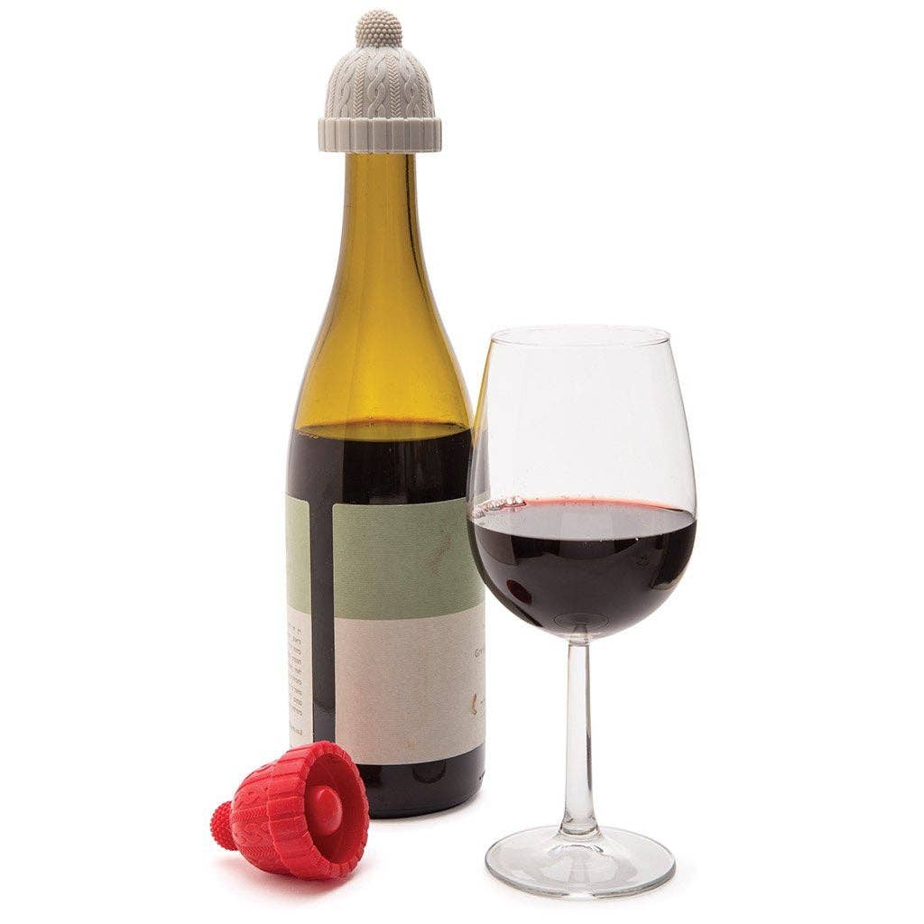 Monkey Business Design USA LLC - Winter Hat Bottle Stoppers | Beanie Pack Of 2