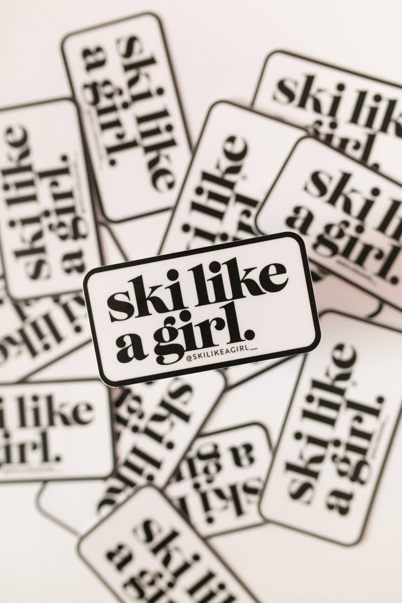 Ski Like a Girl - Ski Like a Girl Patch Sticker