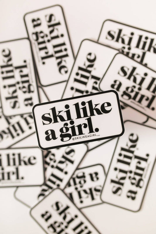Ski Like a Girl - Ski Like a Girl Patch Sticker-Goodwynn's