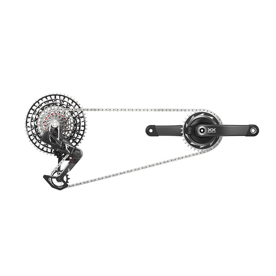 SRAM XX SL T-Type Eagle AXS Power Meter Groupset 170mm Blk-Goodwynn'sGoodwynn's