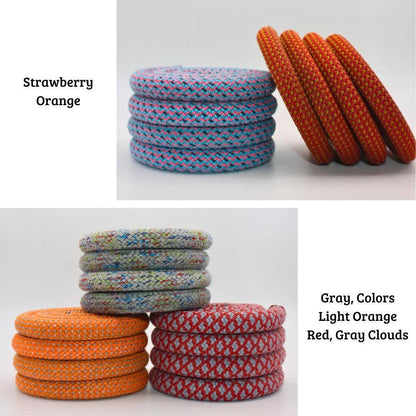 Climber Crafts - Handmade Upcycled Climbing Rope Coasters Set of