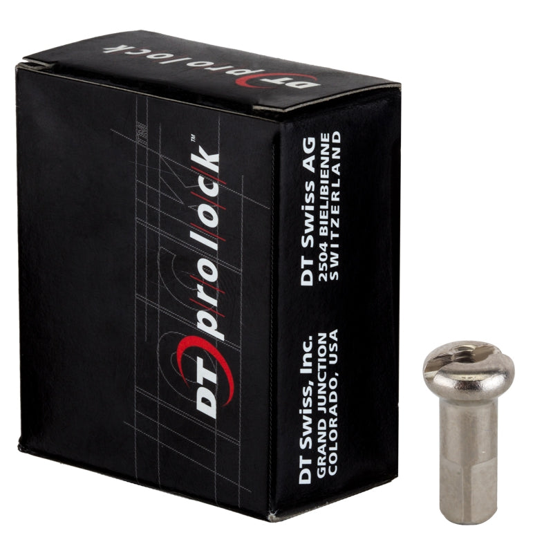 DT Swiss ProLock Brass Nipple 14g/12mm Silver Box/100-Goodwynn'sGoodwynn's