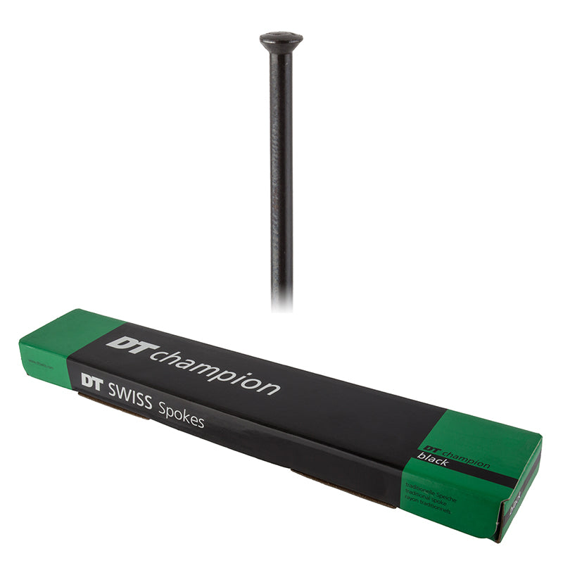 Dt swiss Champion Straight Pull Straight Pull 2.0 (14G) 296mm Box of 100 Black No-Goodwynn'sGoodwynn's