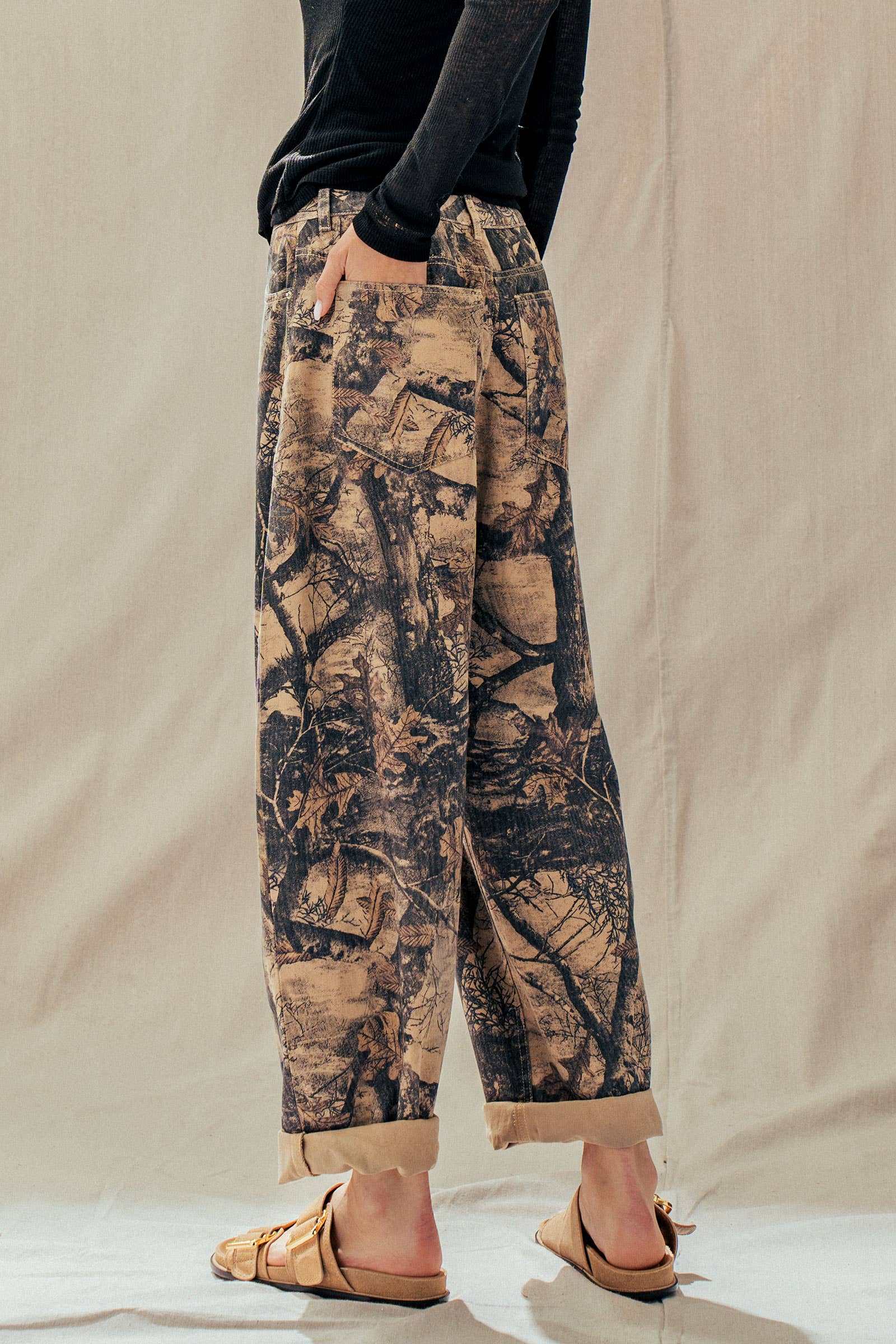 Urban Daizy - Camo Print Cotton Balloon Pants-Goodwynn'sGoodwynn's