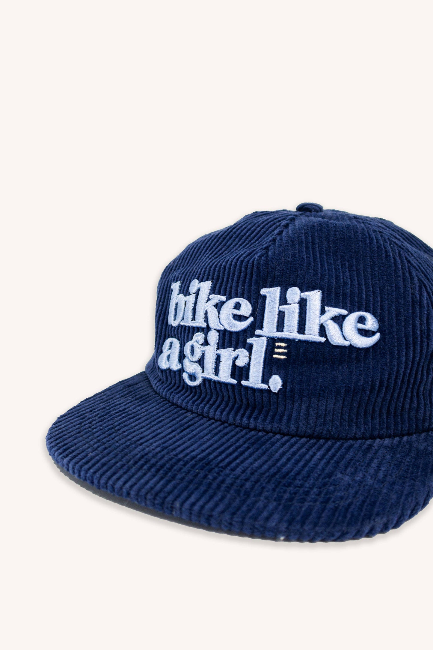 Ski Like a Girl - Bike Like a Girl Corduroy 5 Panel - Navy