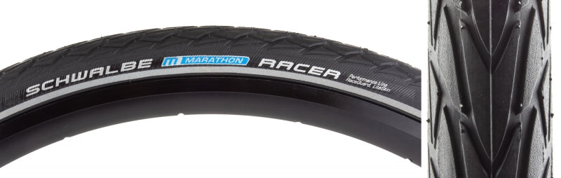 Schwalbe Marathon Racer Tire - 26 x 1.5 Clincher Wire BLK Performance Line RaceGuard Addix E-25-Goodwynn'sGoodwynn's