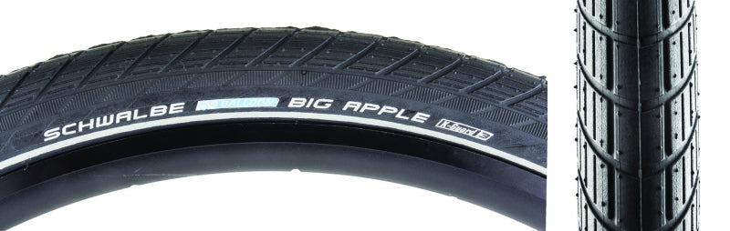 Schwalbe Big Apple Tire - 700 x 50 Clincher Wire BLK/Reflective Active SBC K-Guard-Goodwynn'sGoodwynn's