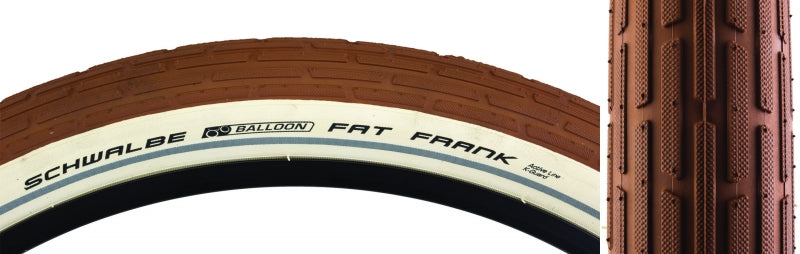 Schwalbe Fat Frank Tire - 26 x 2.35 Clincher Wire Brown/White Active Line-Goodwynn'sGoodwynn's