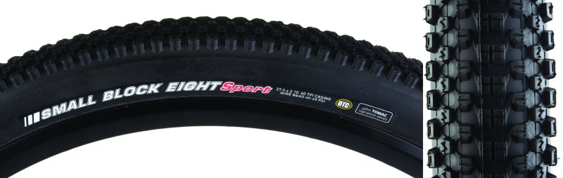 Kenda Small Block 8 Tire 26x2.35 Wire Clincher DTC 60TPI Black-Goodwynn'sGoodwynn's