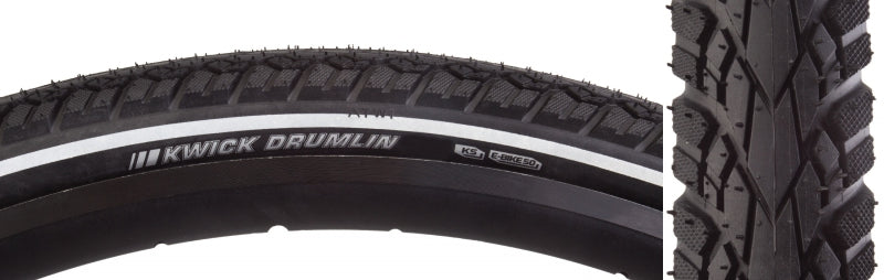 Kenda Kwick Drumlin Tire - 26 x 1.75 Clincher Wire Black/Reflective 60tpi-Goodwynn'sGoodwynn's