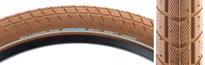 Schwalbe Big Ben Tire 26x2.15 Wire Clincher SBC KevlarGuard 50TPI Brown-Goodwynn'sGoodwynn's