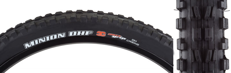 Maxxis Minion DHF Tire - 24 x 2.4 Clincher Wire Black 3C Maxx Grip DH-Goodwynn'sGoodwynn's