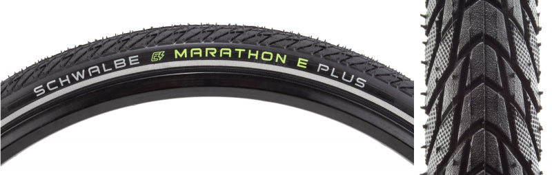 Schwalbe Marathon E-Plus Tire - 700 x 35 Clincher Wire BLK/Reflective Performance Addix SmartGuard-Goodwynn'sGoodwynn's