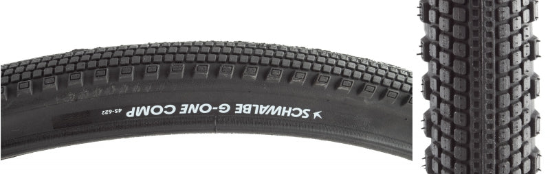 Schwalbe G-One Comp Tire - 700 x 45 Clincher Wire BLK Active Line K-Guard Green-Goodwynn'sGoodwynn's