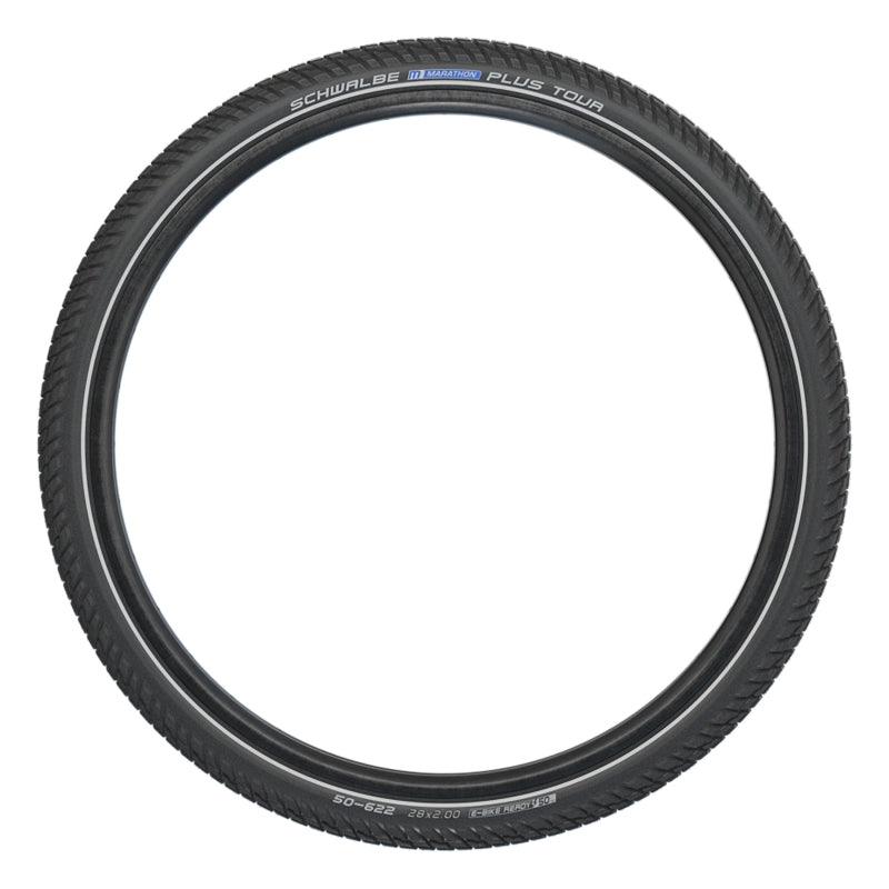Schwalbe Marathon Plus Tour Tire - 700 x 35 Clincher Wire BLK/Reflective Performance Line SmartGuard Addix E-50-Goodwynn'sGoodwynn's